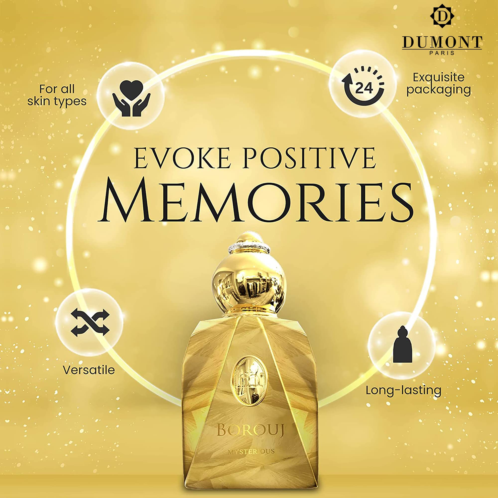 Foto 7 pulgar | Perfume Dumont Borouj Mysterious de 85 Ml Fragancia Unisex - Venta Internacional