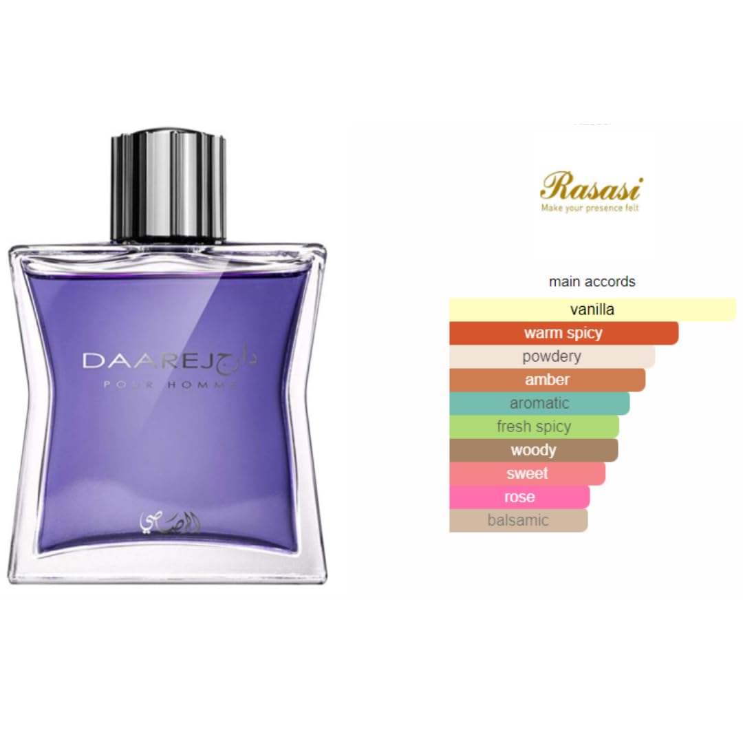 Foto 3 pulgar | Perfume Rasasi Daarej Pour Homme Eau De Parfum para Hombre 100 Ml - Venta Internacional