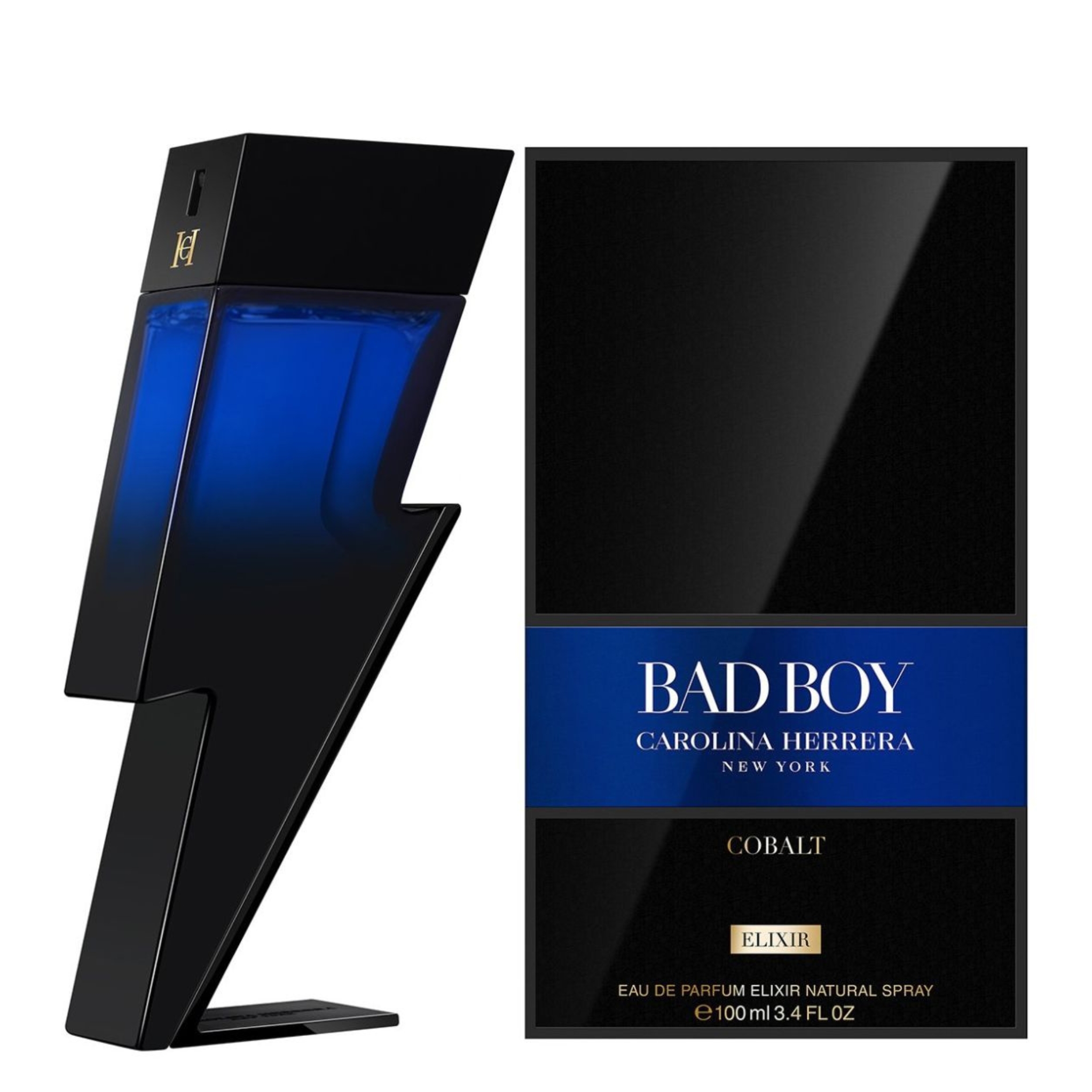 Foto 2 pulgar | Perfume Carolina Herrera Bad Boy Cobalt Elixir 100ml Edp