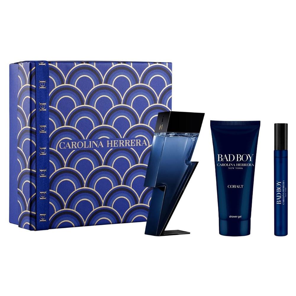 Set Carolina Herrera Bad Boy Cobalt 3 Piezas para Hombre $2,340