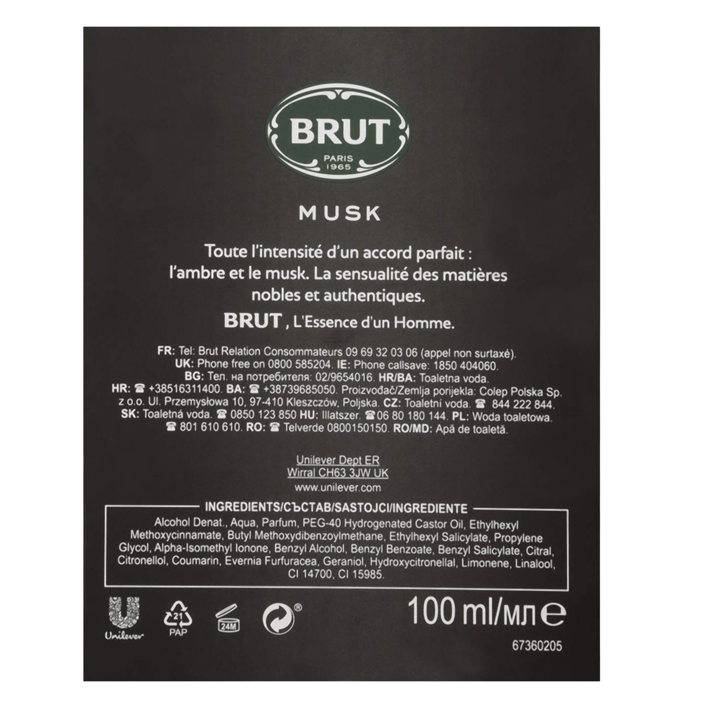Foto 4 pulgar | Perfume Brut Musk Eau De Toilette En Aerosol De 100 Ml Para Hombre - Venta Internacional.