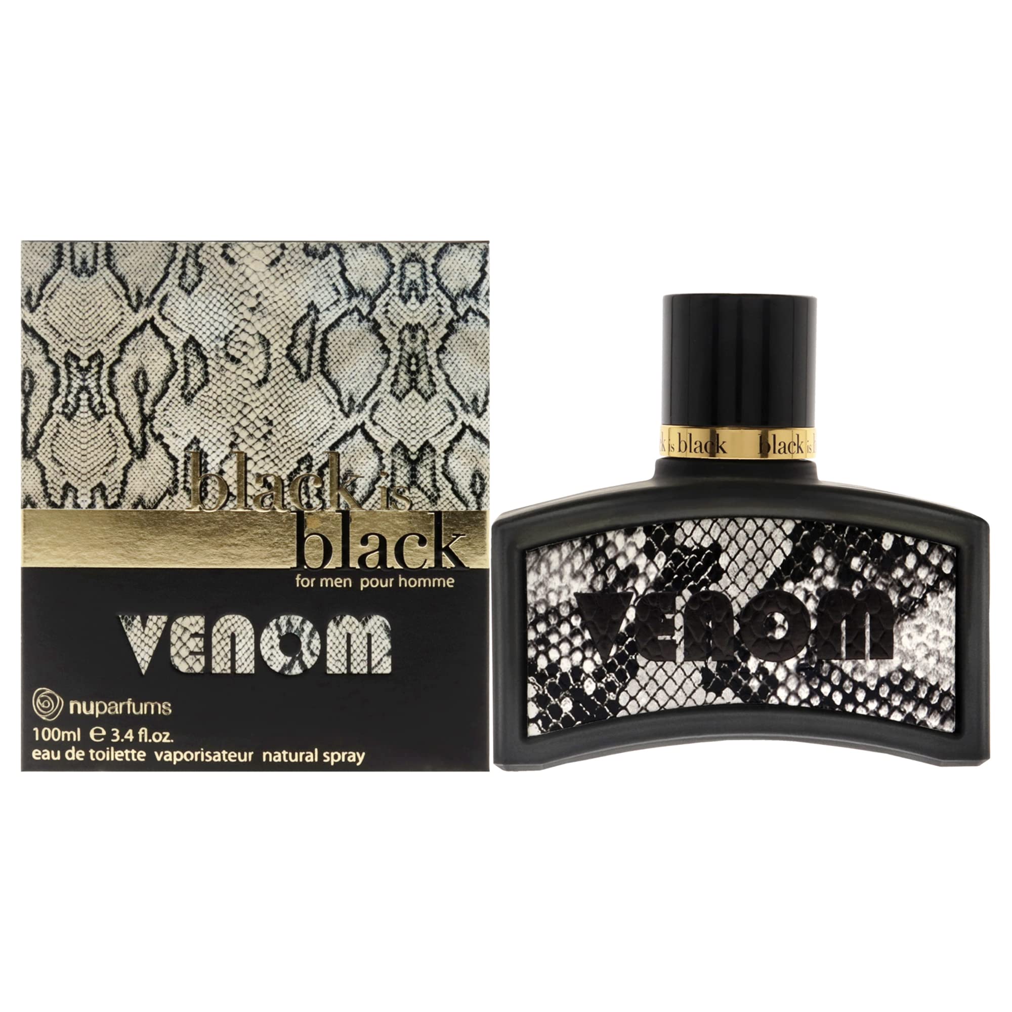 Foto 2 pulgar | Perfume Nu Parfums Black Is Black Venom Eau De Toilette 100 Ml - Venta Internacional