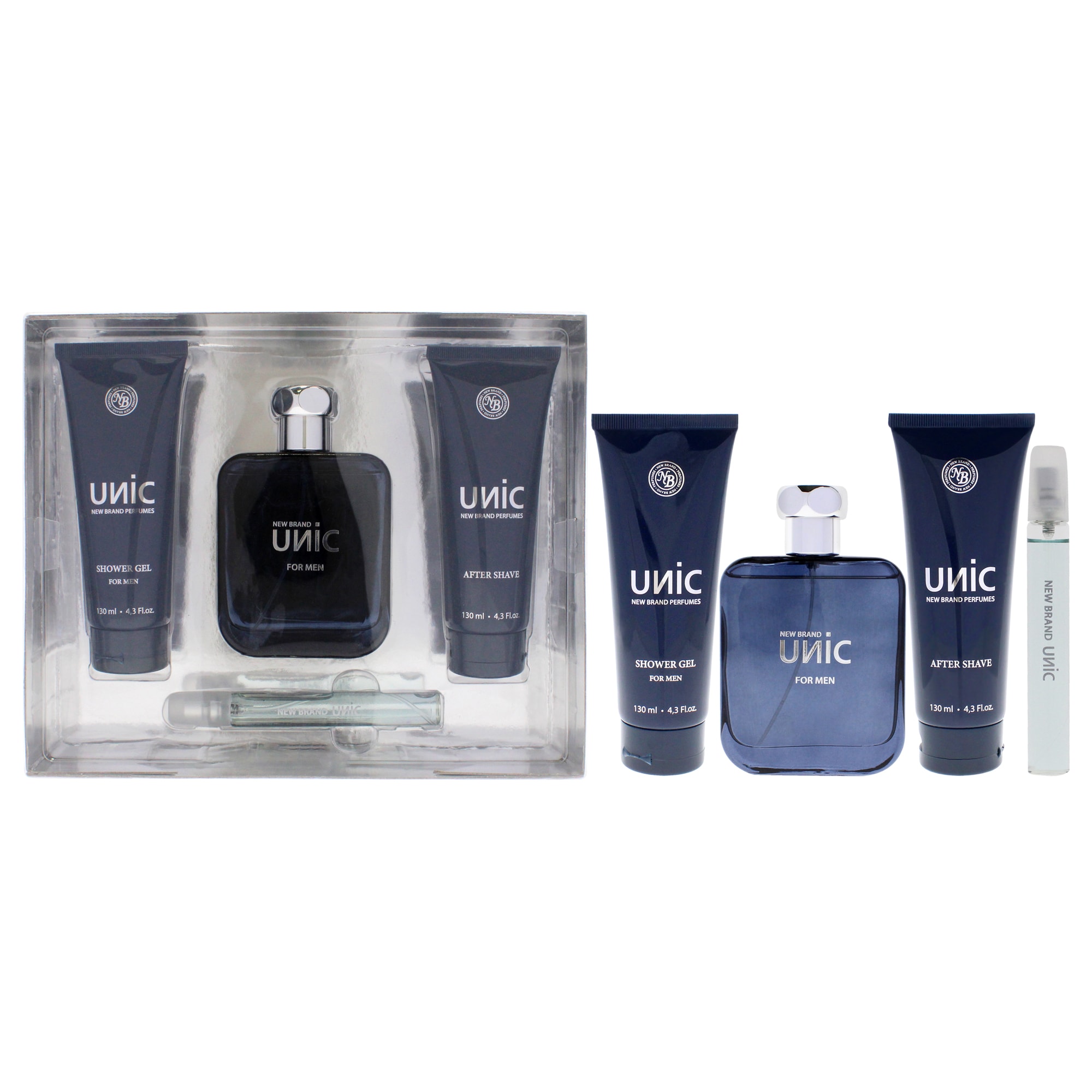 Perfume New Brand Unic Eau De Toilette Para Hombre, 100 Ml, 4 Unidades, Regalo S - Venta Internacional. $899