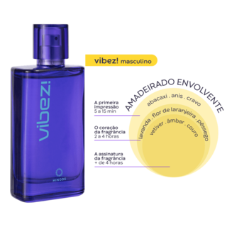 Foto 5 | Vibez Deo Colônia Masculino 75ml De Hinode