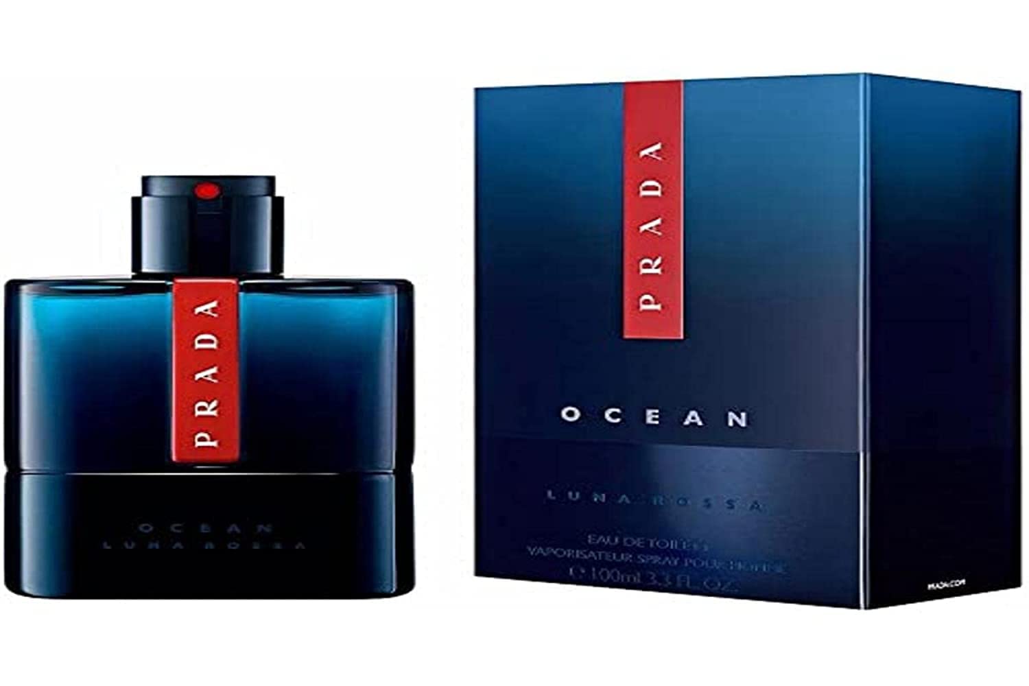 Perfume Prada Luna Rossa Ocean Edt 100 Ml Para Hombre - Venta Internacional.