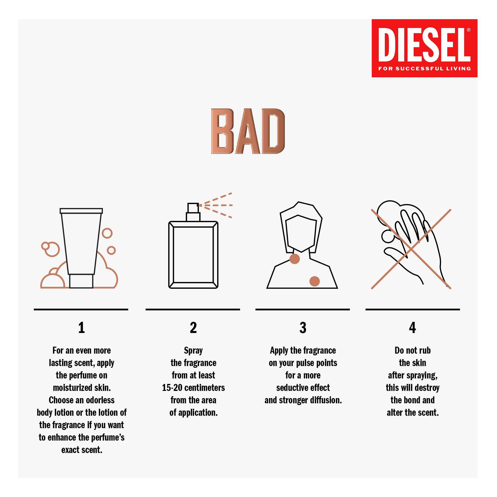 Foto 8 pulgar | Perfume Diesel Bad Eau De Toilette En Aerosol De 50 Ml Para Hombre - Venta Internacional.