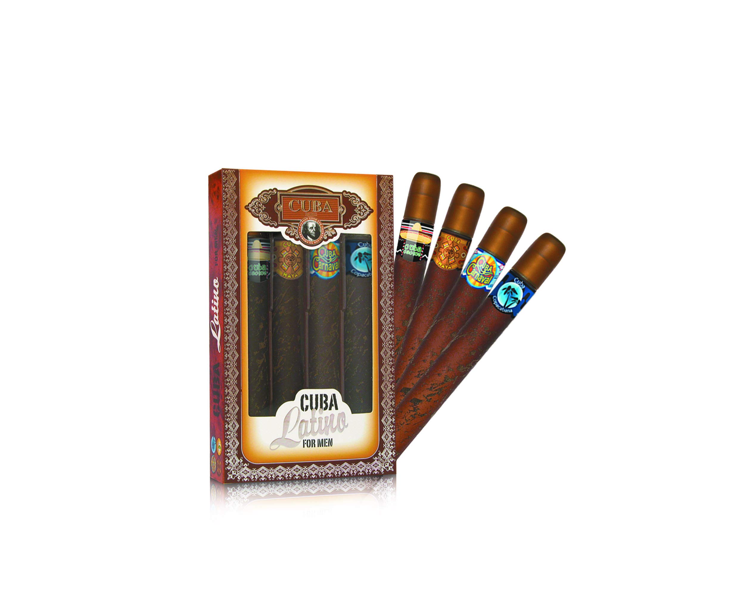 Set De Perfume Cuba Latino Para Hombre 4 X 35 Ml Edt - Venta Internacional.