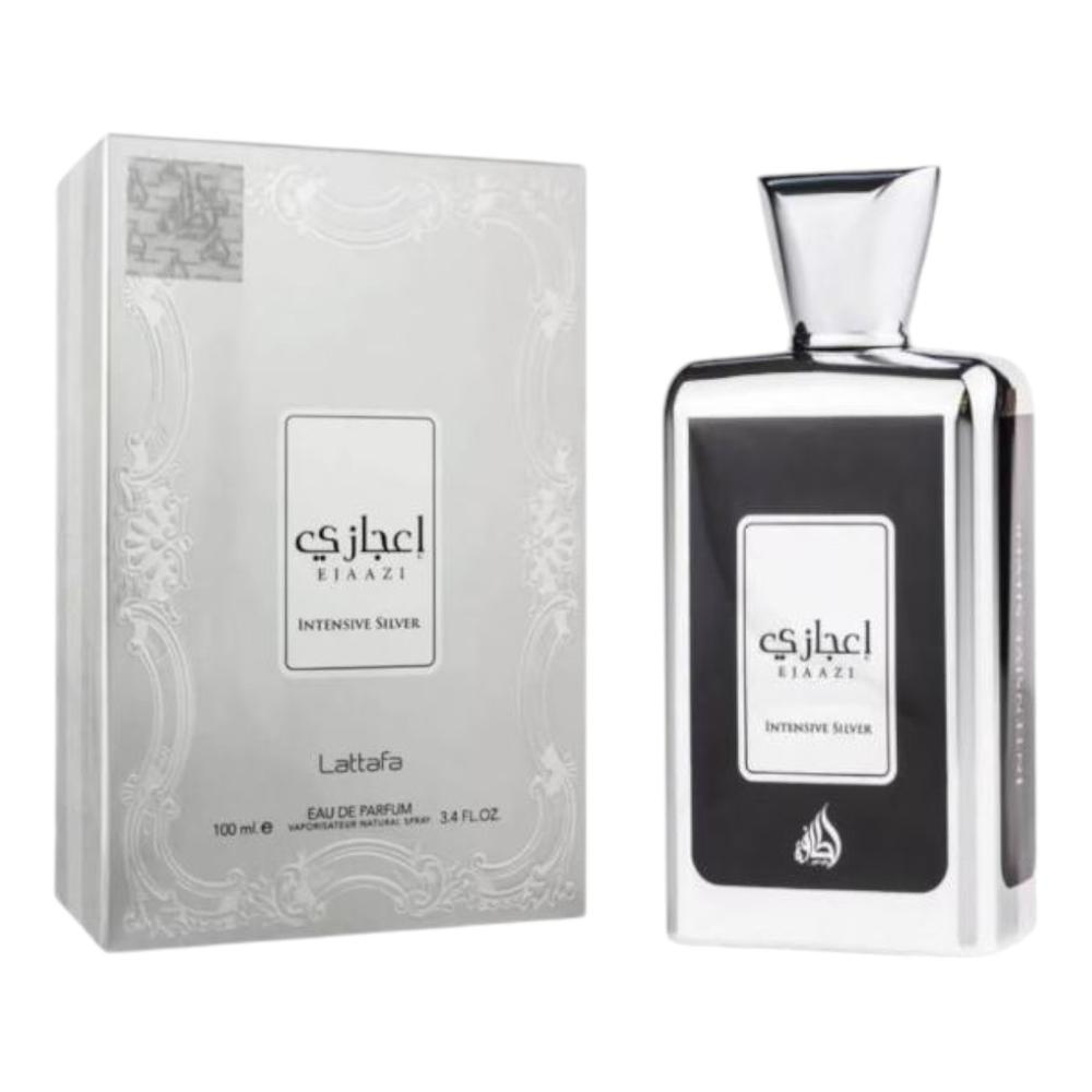 Foto 4 pulgar | Lattafa Ejaazi Intensive Silver Edp 100 Ml