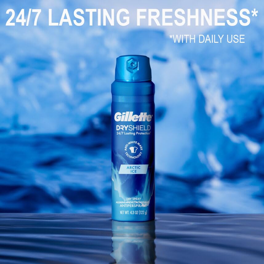 Foto 6 pulgar | Desodorante Antitranspirante Gillette Dry Spray Arctic Ice 125 Ml - Venta Internacional.