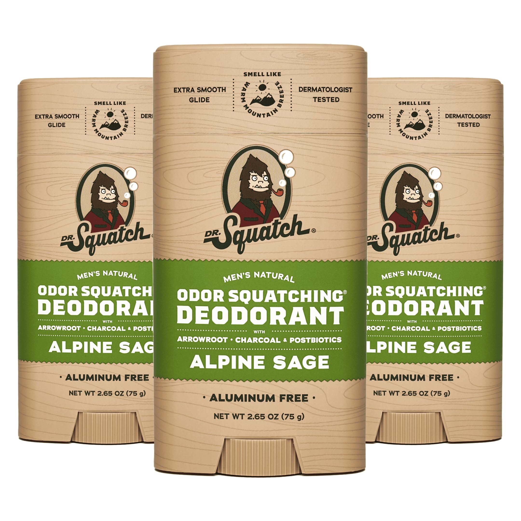 Foto 1 | Desodorante Dr. Squatch Natural Alpine Sage Para Hombre, 80 Ml, Paquete De 3 - Venta Internacional.