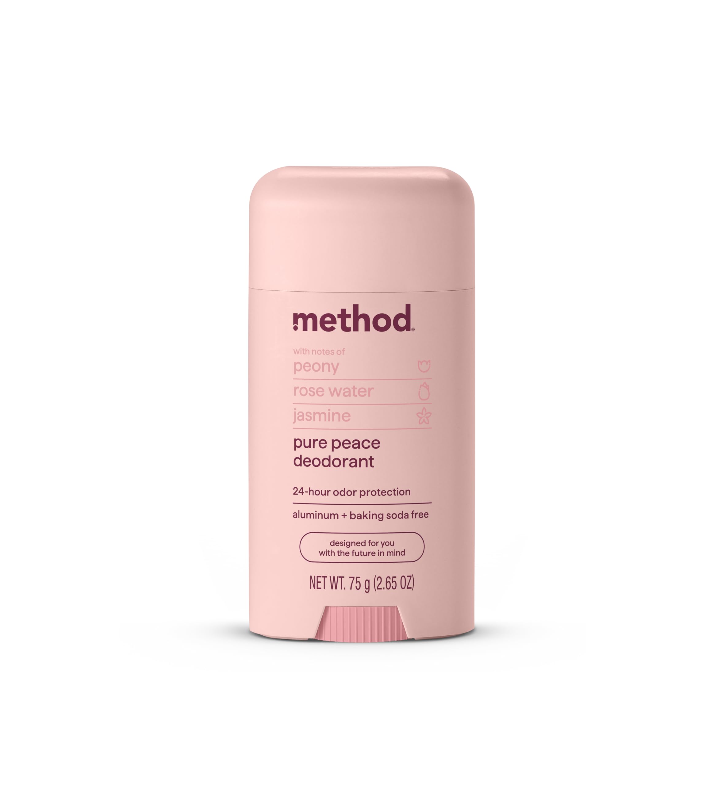 Deodorant Method Pure Peace, 78 Ml, 24 Horas, Protección Contra Olores - Venta Internacional.