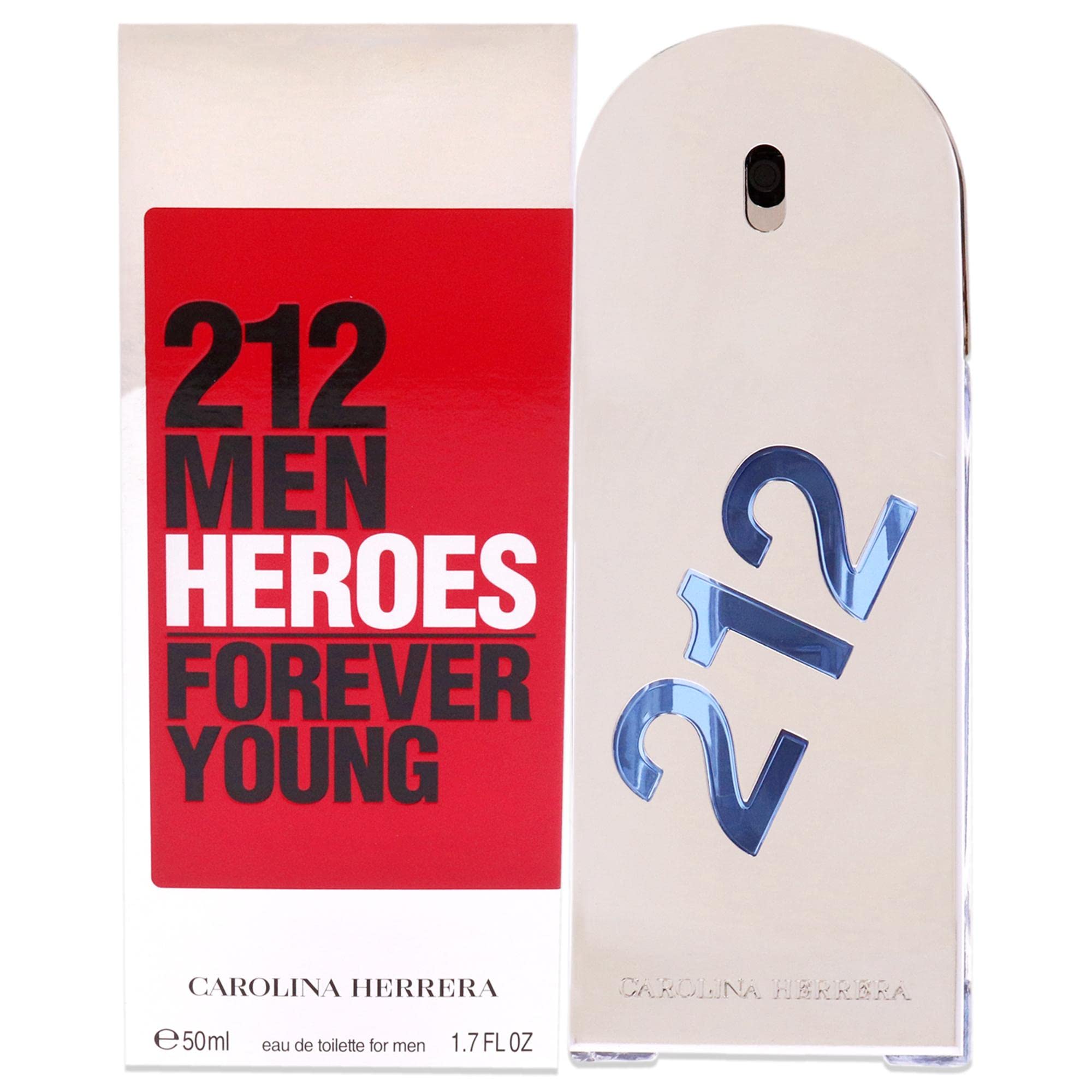 Perfume Carolina Herrera 212 Heroes Forever Young Edt 50 Ml - Venta Internacional.