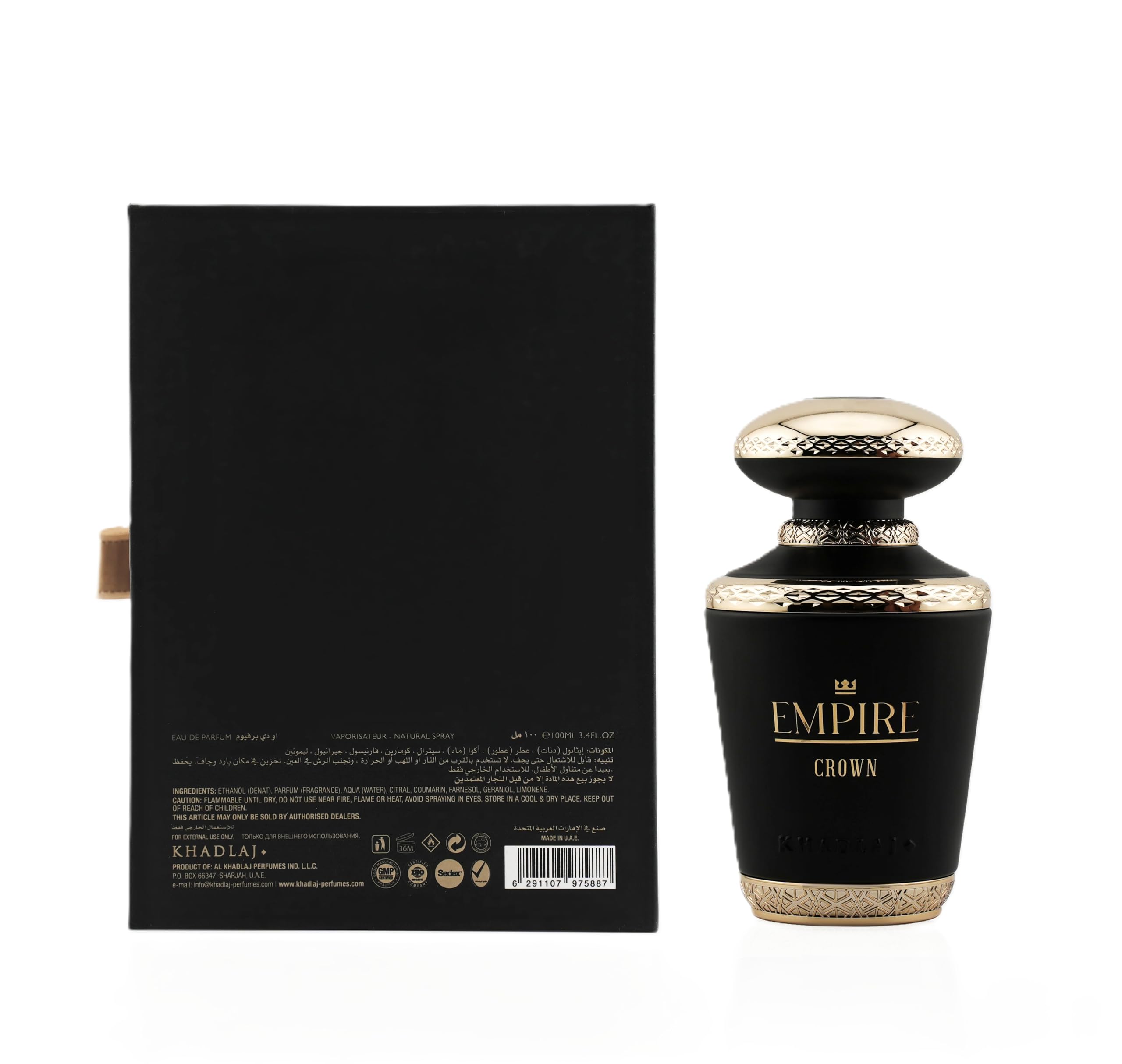 Foto 5 pulgar | Perfume Khadlaj Empire Crown Eau De Parfum Para Hombre, 100 Ml - Venta Internacional.