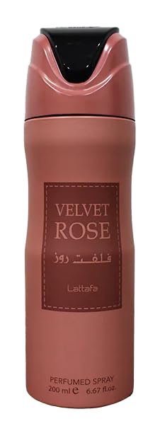 Desodorante Perfumado En Aerosol Lattafa Velvet Rose, 200 Ml, Unisex - Venta Internacional.
