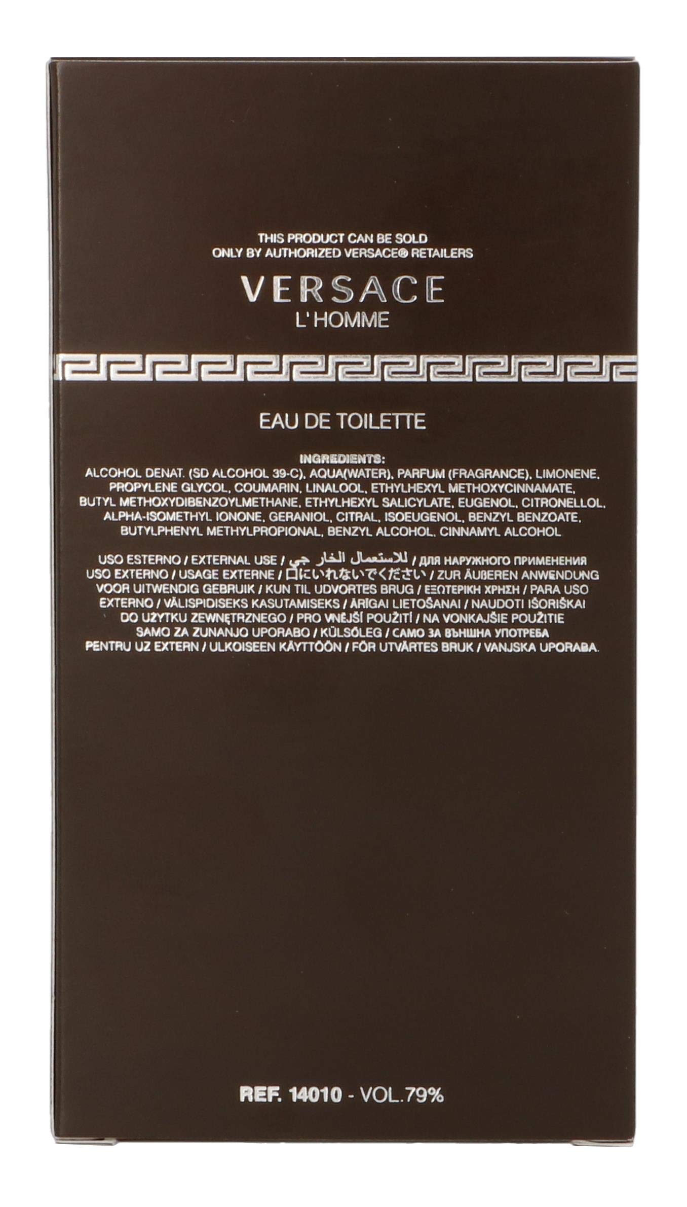 Foto 3 pulgar | Perfume Versace L'homme Eau De Toilette 100 Ml Para Hombre - Venta Internacional.