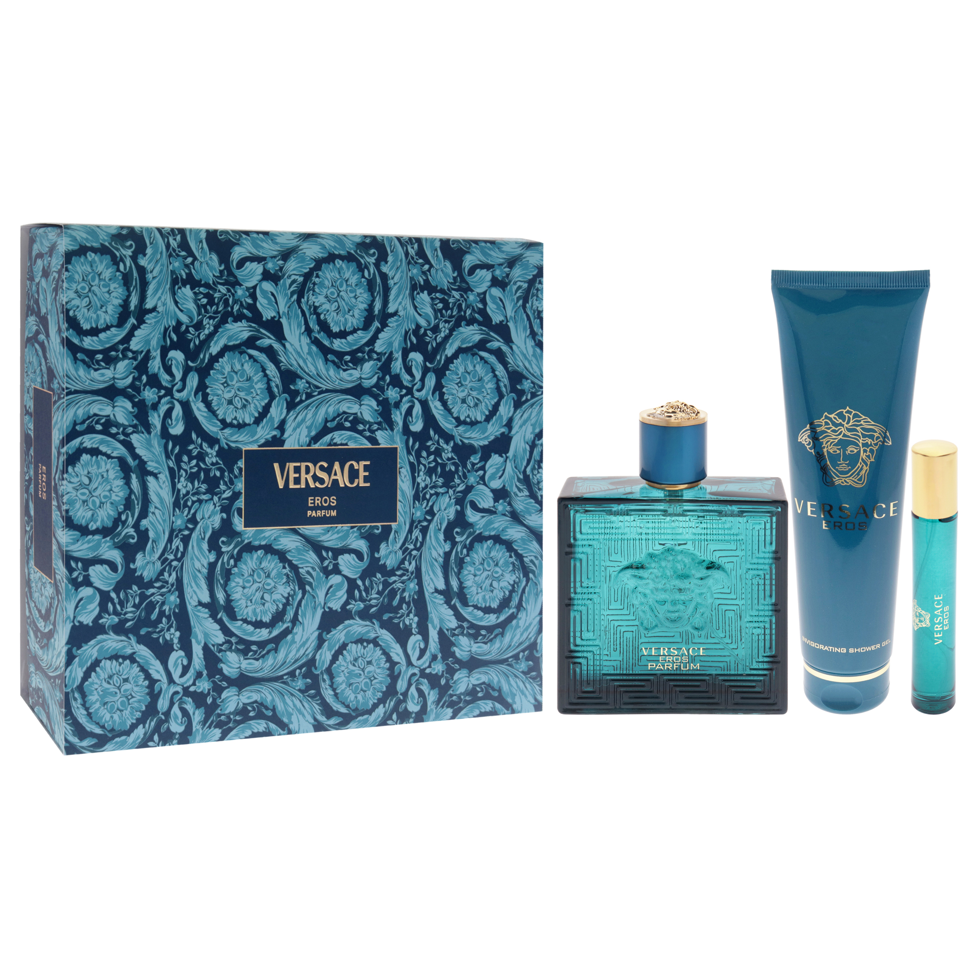 Foto 4 pulgar | Set De Regalo Perfume Versace Eros De 100 Ml Para Hombre, 3 Piezas - Venta Internacional.