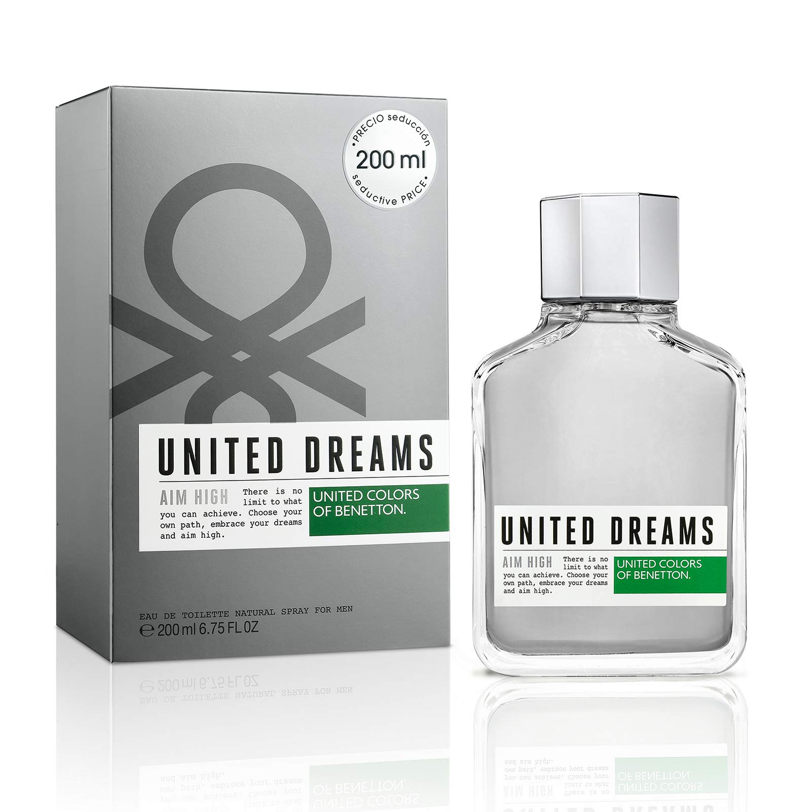 Foto 3 pulgar | Perfume United Colors Of Benetton Aim High Eau De Toilette 200 Ml - Venta Internacional.