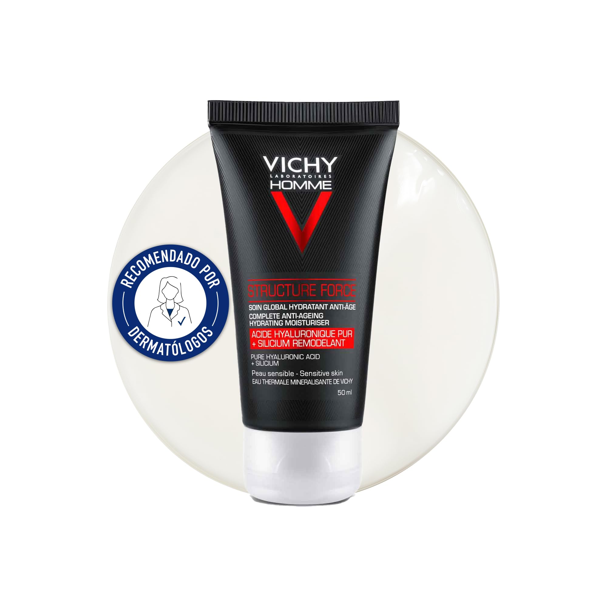 Foto 2 pulgar | Crema Hidratante Facial Vichy Homme Structure Force Para Hombre - Venta Internacional.