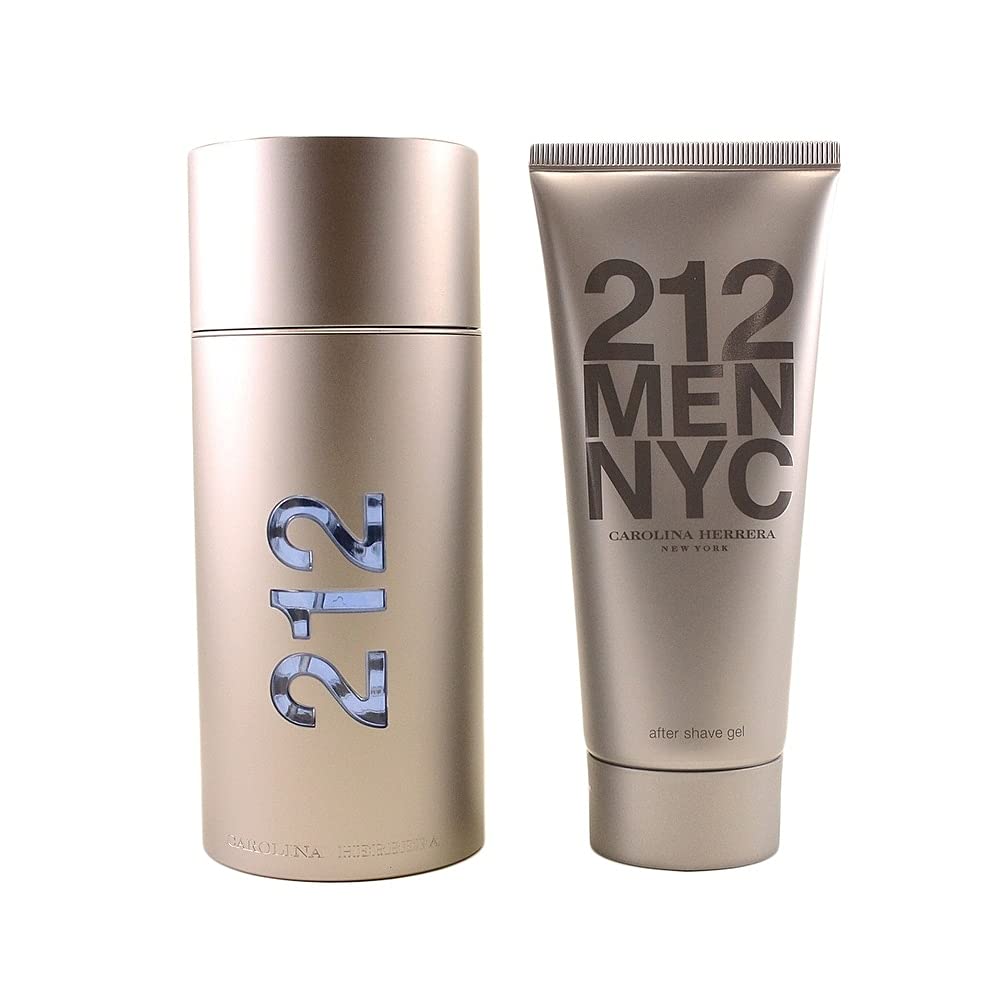 Perfume Carolina Herrera 212 Para Hombre 100 Ml Edt + 100 Ml Gel - Venta Internacional.