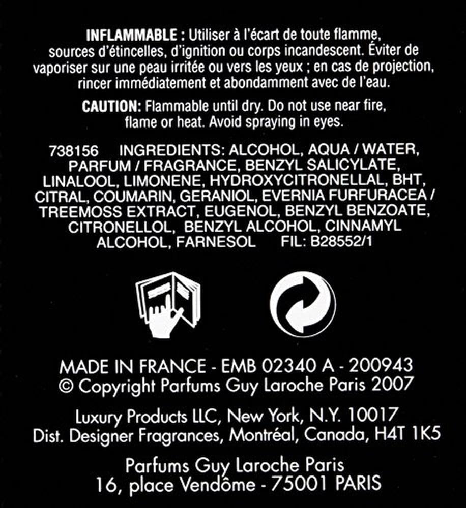Foto 4 pulgar | Perfume Guy Laroche Drakkar Noir Edt En Aerosol, 100 Ml, Para Hombre - Venta Internacional.
