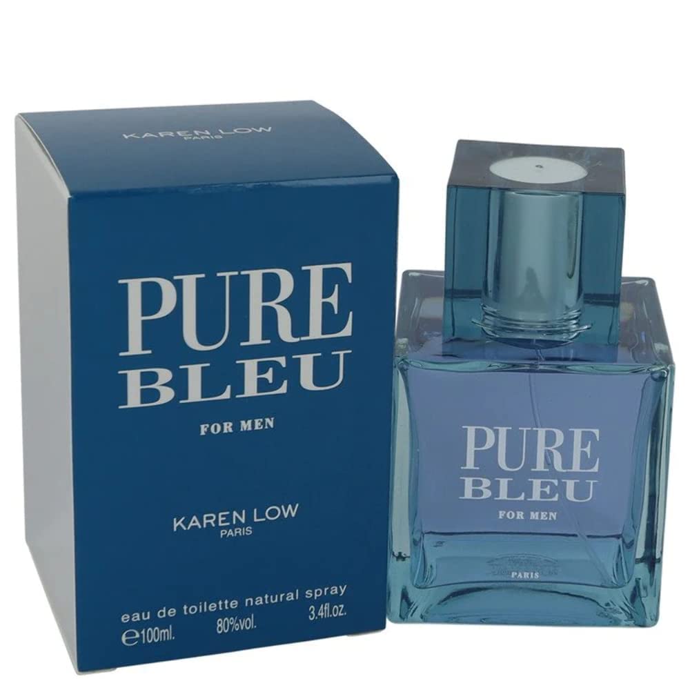 Foto 2 pulgar | Perfume Karen Low Pure Blue Eau De Toilette Para Hombre, 100 Ml - Venta Internacional.