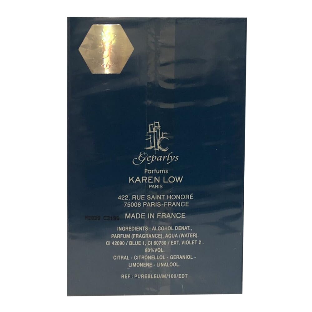 Foto 5 pulgar | Perfume Karen Low Pure Blue Eau De Toilette Para Hombre, 100 Ml - Venta Internacional.