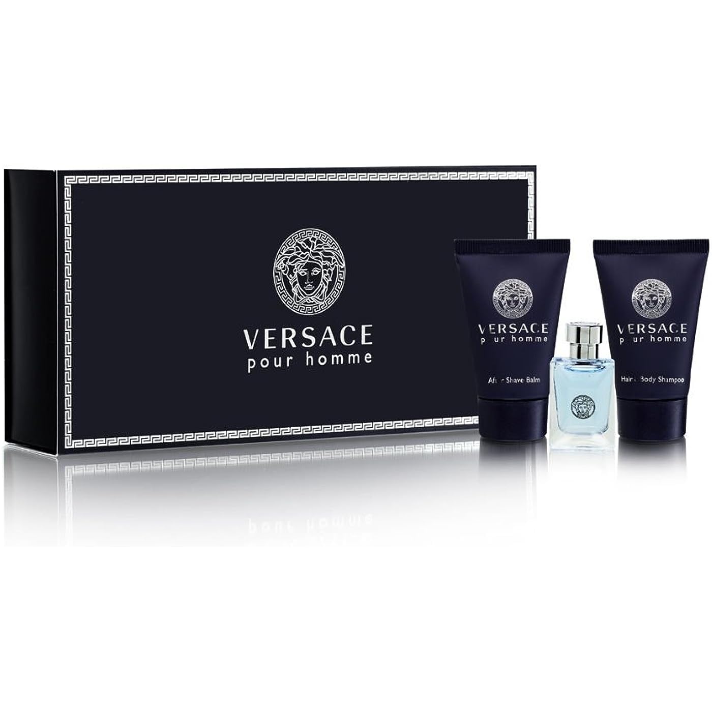 Miniset De Regalo Perfume Versace Pour Homme Para Hombre, 3 Piezas - Venta Internacional.