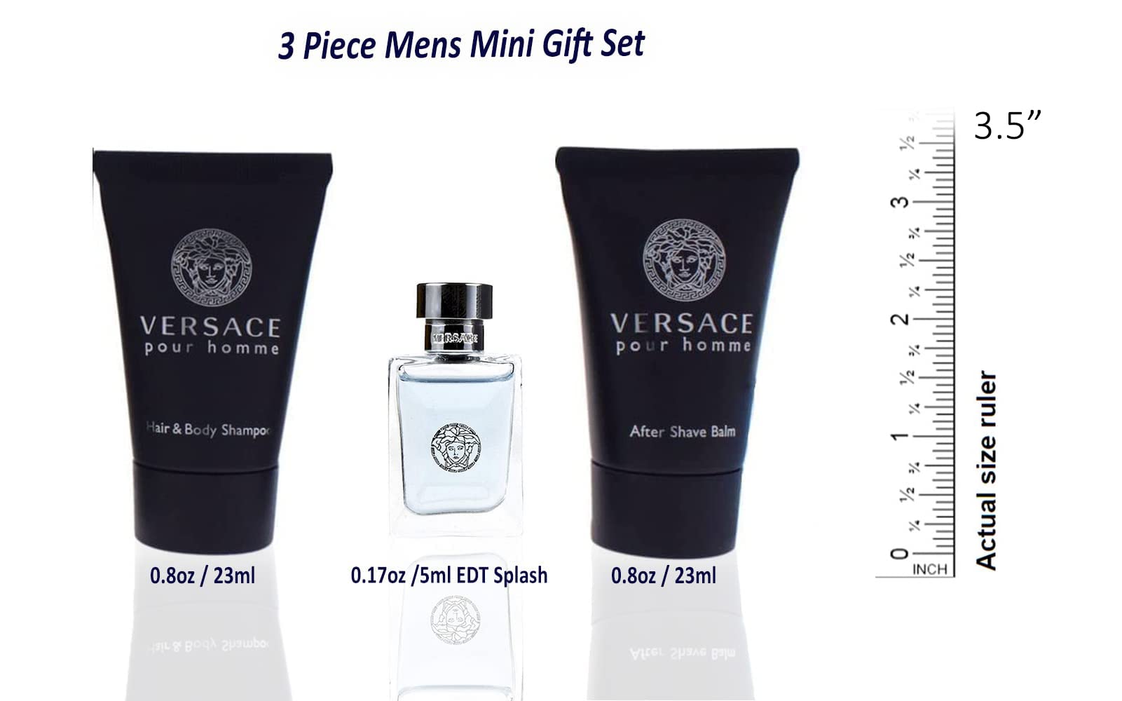 Foto 3 pulgar | Miniset De Regalo Perfume Versace Pour Homme Para Hombre, 3 Piezas - Venta Internacional.