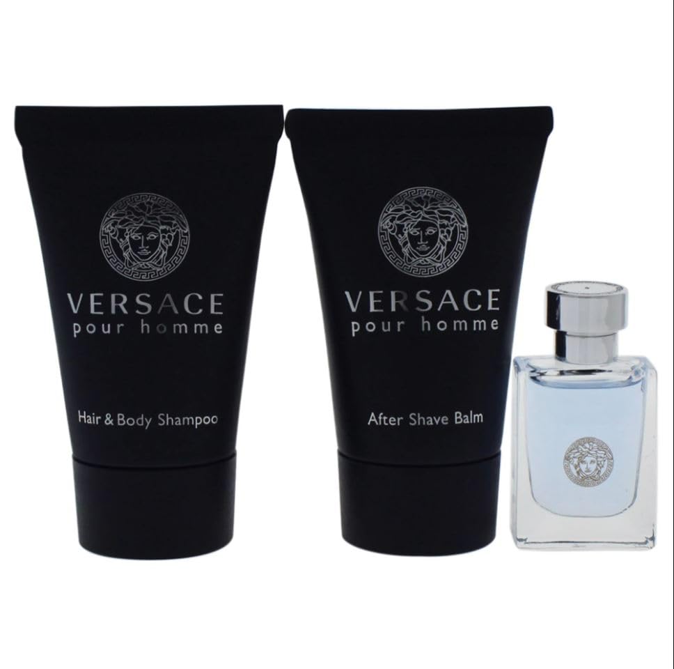 Foto 5 pulgar | Miniset De Regalo Perfume Versace Pour Homme Para Hombre, 3 Piezas - Venta Internacional.