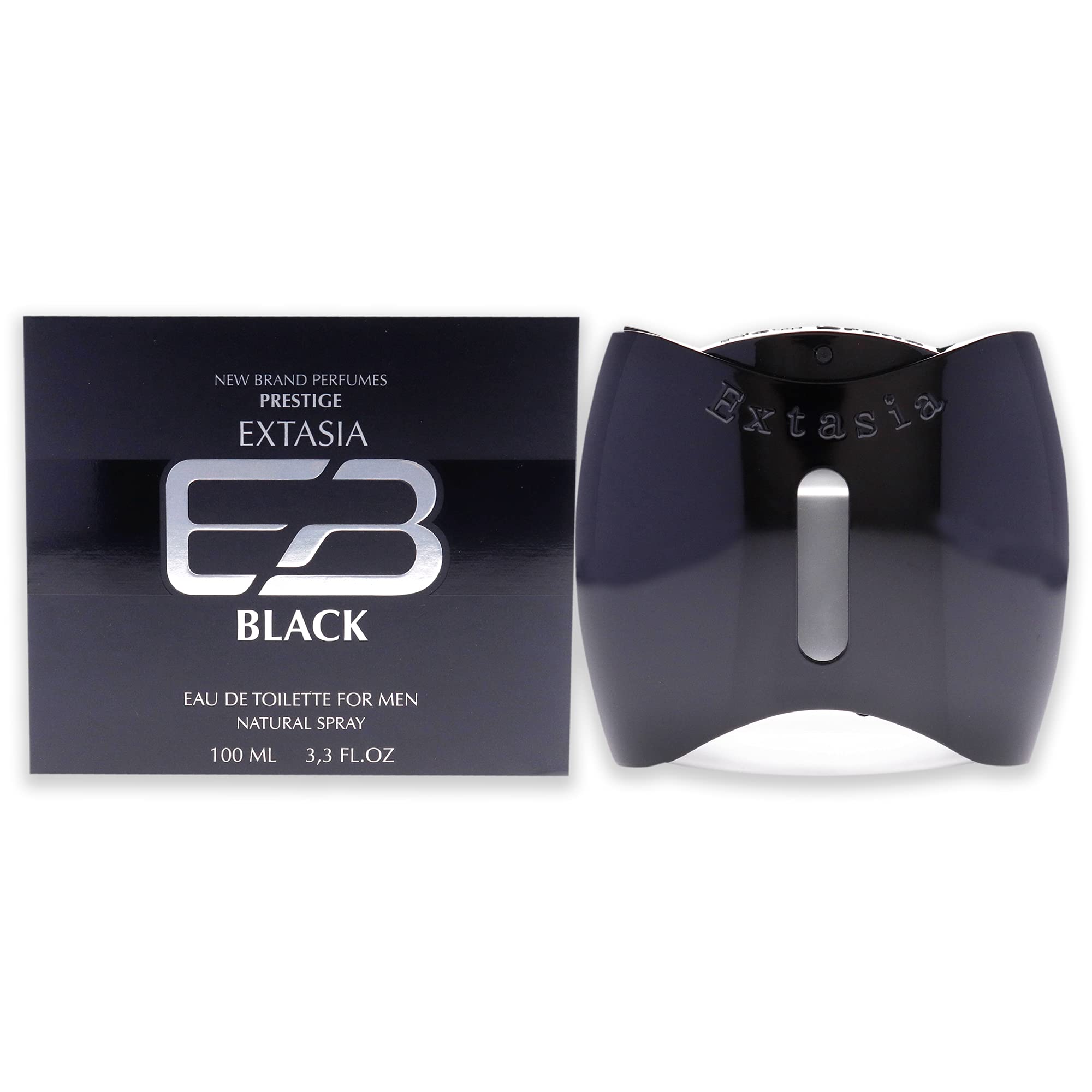 Perfume New Brand Extasia Black Edt En Aerosol Para Hombre, 100 Ml - Venta Internacional.