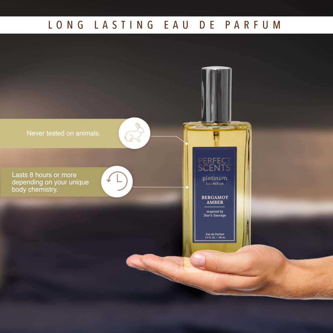 Foto 7 pulgar | Perfume Instyle, Fragancias Inspiradas En Dior Sauvage, 100 Ml - Venta Internacional.