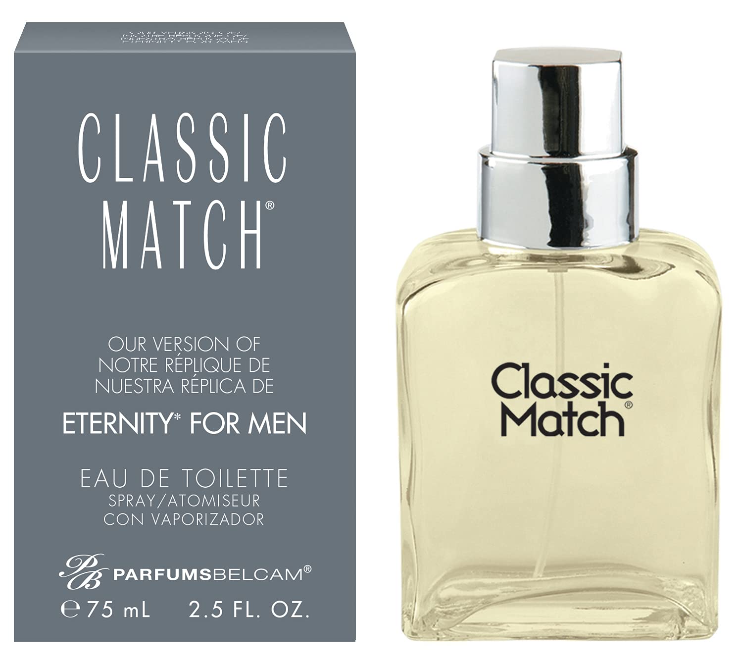 Perfume Pb Parfumsbelcam Classic Match Cm Eternity 75 Ml Para Hombre - Venta Internacional.
