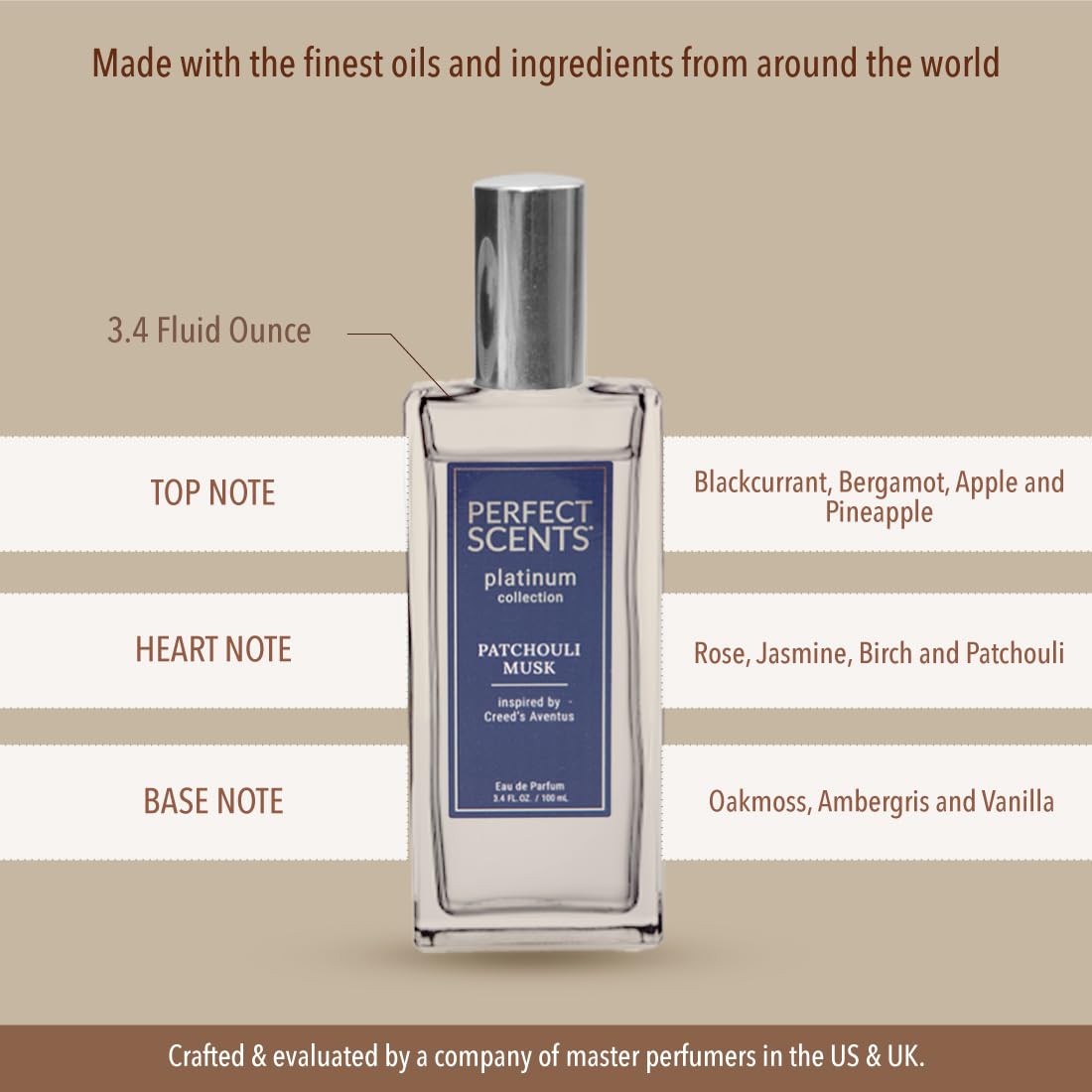 Foto 8 pulgar | Perfume Instyle Fragrances Perfect Scents Aventus Platinum 100 Ml - Venta Internacional.