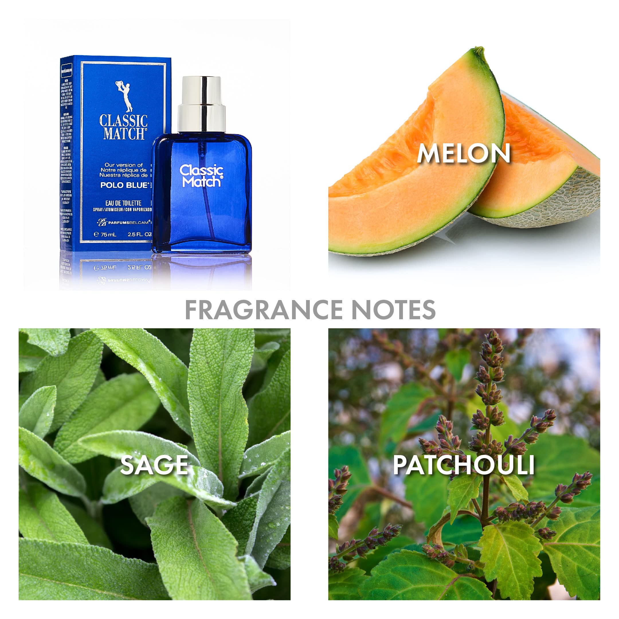 Foto 5 pulgar | Perfume Pb Parfumsbelcam Blue Classic Match Eau De Toilette 75 Ml - Venta Internacional.