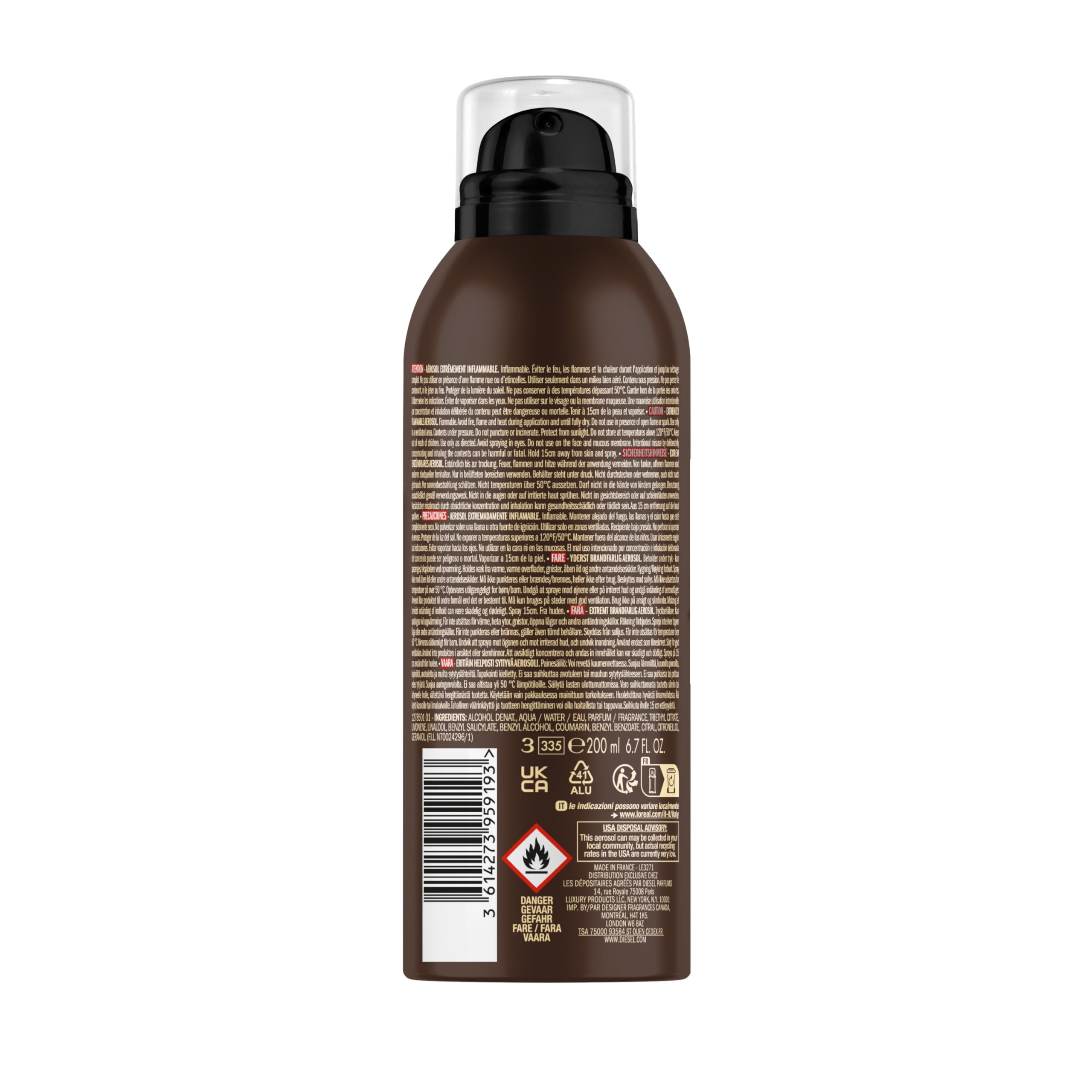 Foto 5 pulgar | Spray Corporal Desodorizante Diesel Fuel For Life Para Hombres - Venta Internacional.