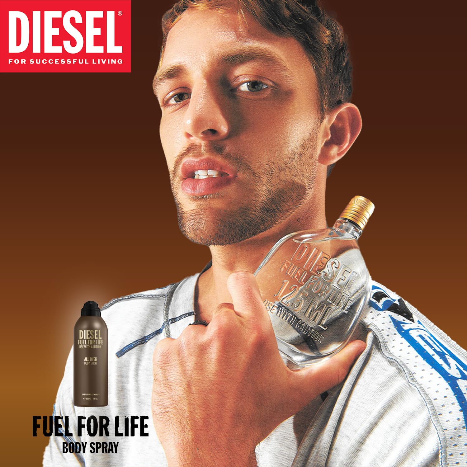 Foto 6 pulgar | Spray Corporal Desodorizante Diesel Fuel For Life Para Hombres - Venta Internacional.
