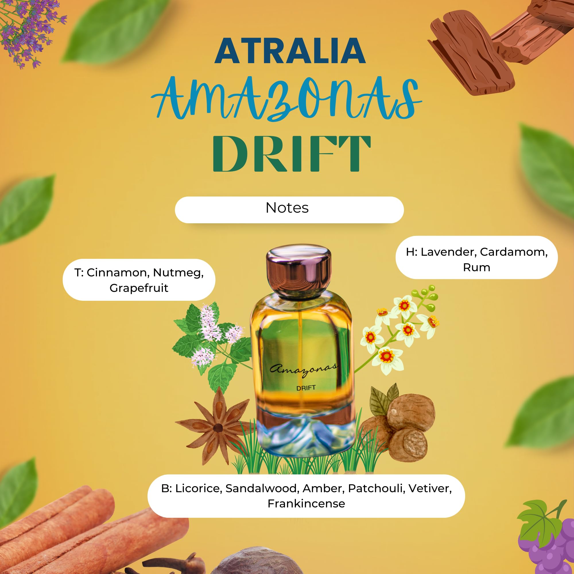 Foto 7 pulgar | Perfume Atralia Amazonas Drift Arabian Para Hombre 2024 30ml - Venta Internacional.
