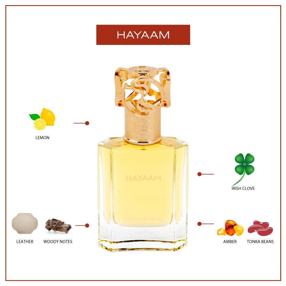 Foto 4 pulgar | Perfume Swiss Arabian Hayaam Eau De Parfum, 50 Ml, Para Unisex - Venta Internacional.