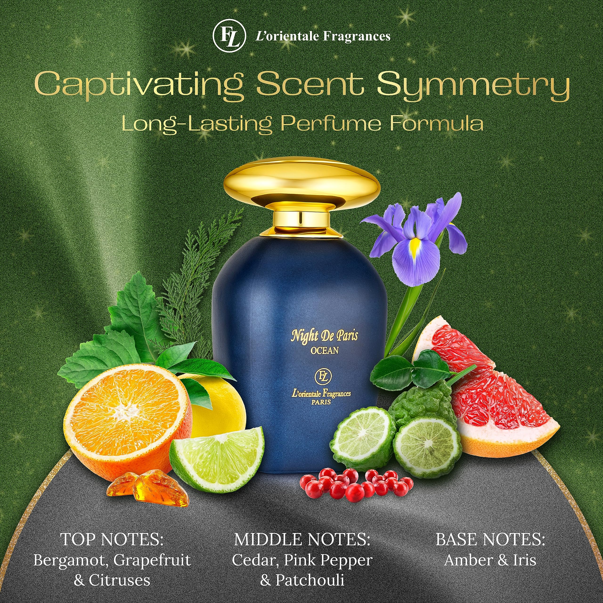 Foto 4 | Perfume L'orientale Fragrances Night De Paris Ocean 100 Ml - Venta Internacional.