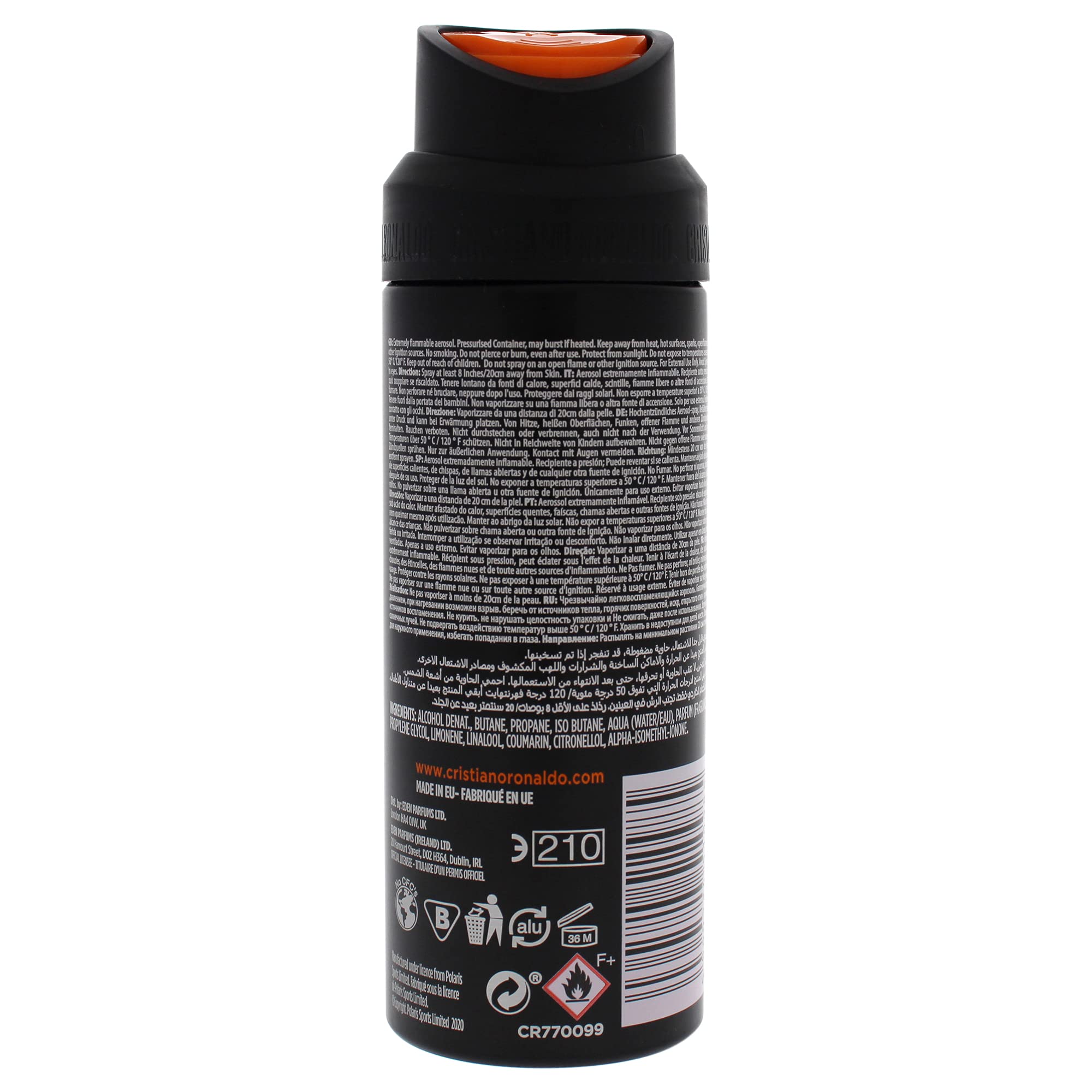 Foto 3 pulgar | Spray Corporal Cristiano Ronaldo Cr7 Game On para Hombre 150 Ml - Venta Internacional