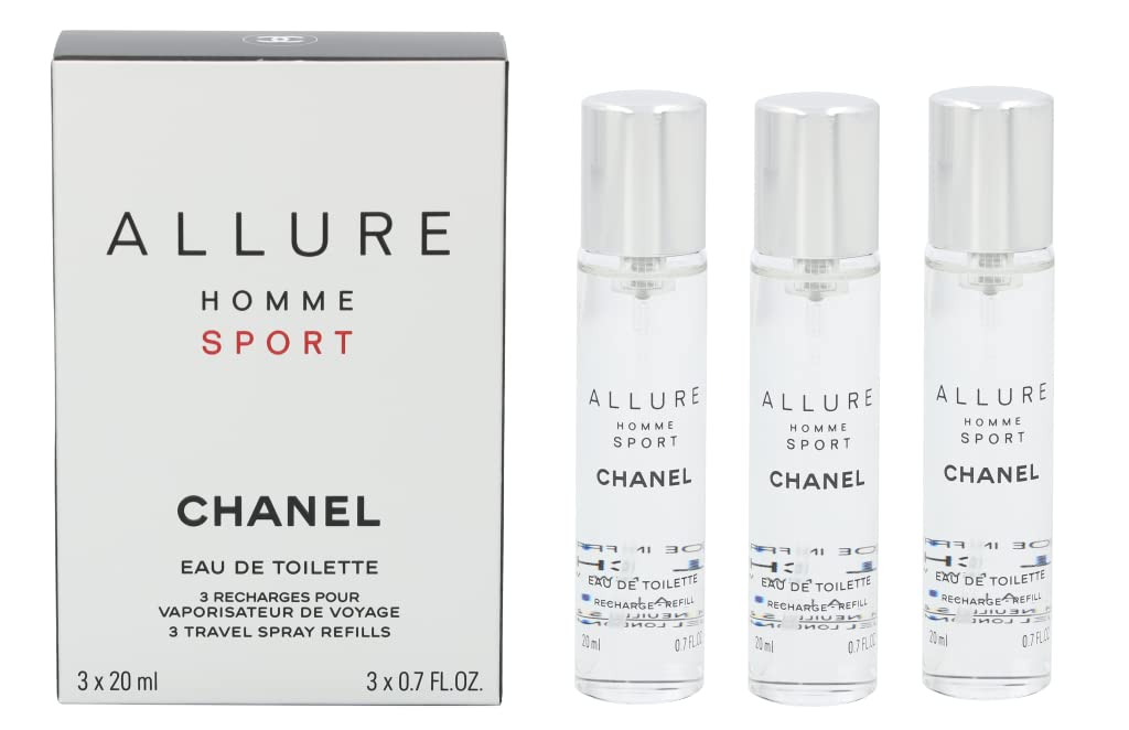 Foto 2 pulgar | Eau De Toilette Allure Homme Sport De Perfume Chanel, 3 X 20 Ml - Venta Internacional.