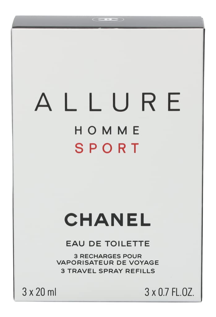 Foto 4 pulgar | Eau De Toilette Allure Homme Sport De Perfume Chanel, 3 X 20 Ml - Venta Internacional.