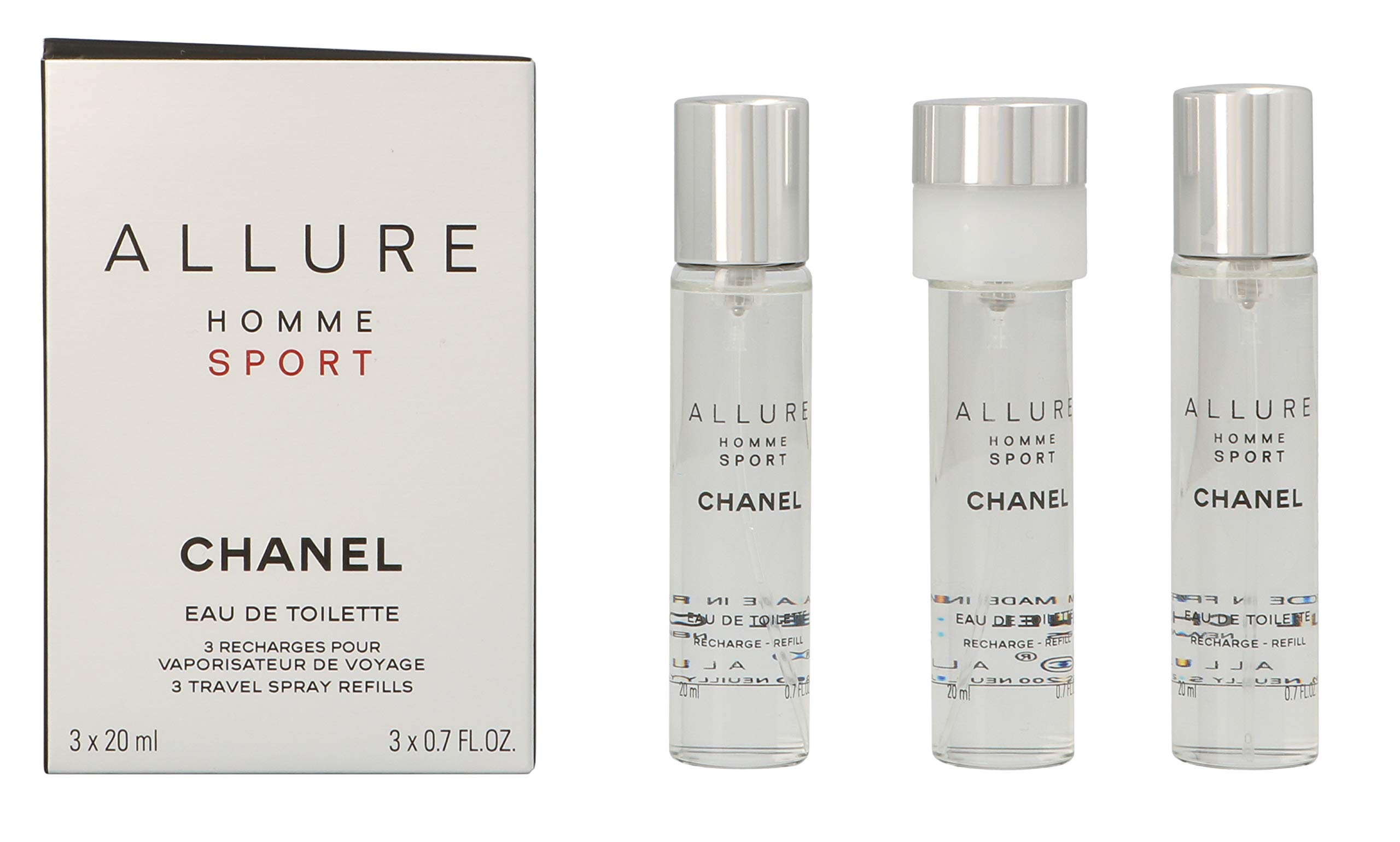 Foto 5 pulgar | Eau De Toilette Allure Homme Sport De Perfume Chanel, 3 X 20 Ml - Venta Internacional.