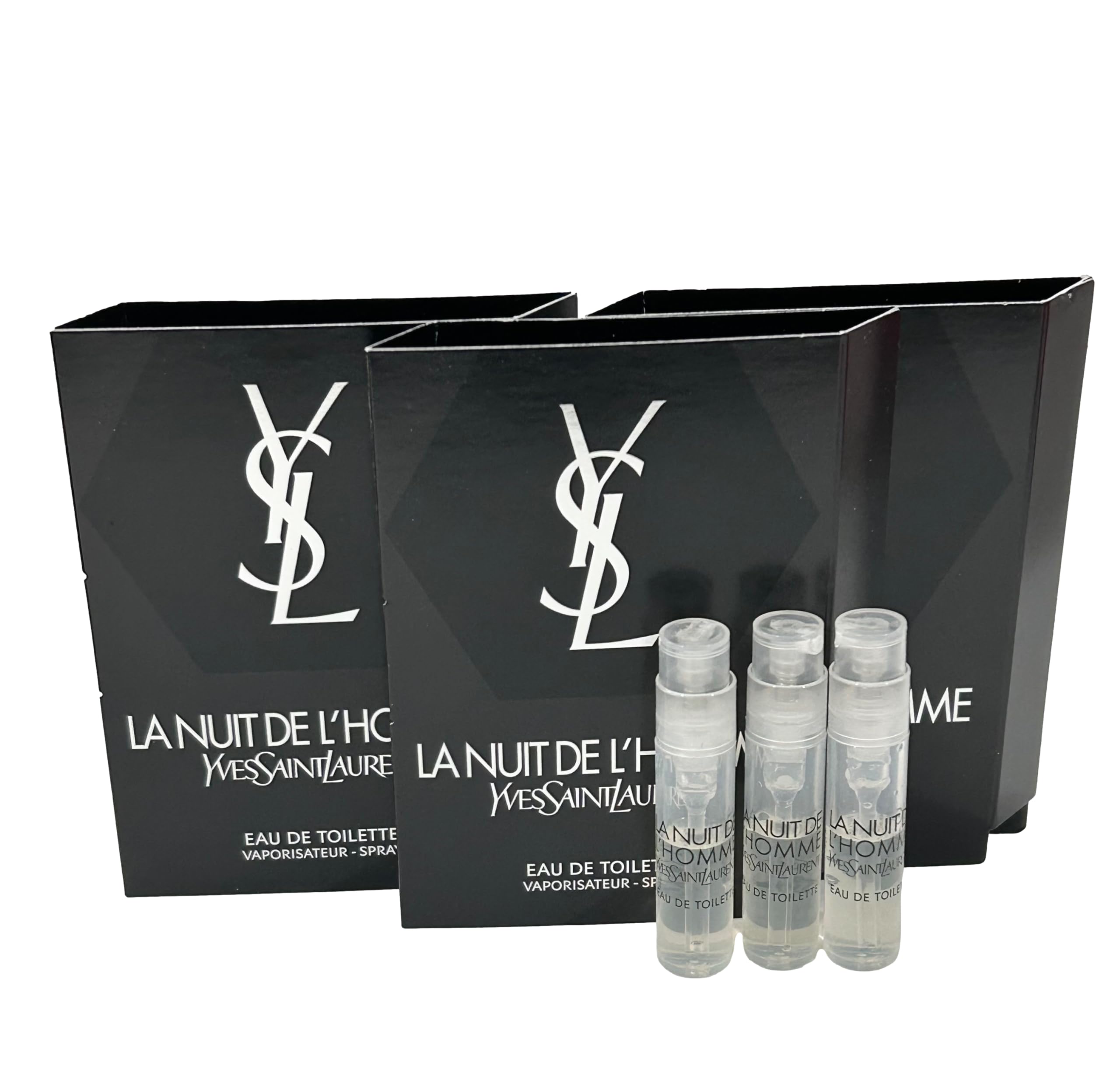 Foto 2 pulgar | Perfume Yves Saint Laurent La Nuit De L'homme Edt 1,2 Ml (x3) - Venta Internacional.