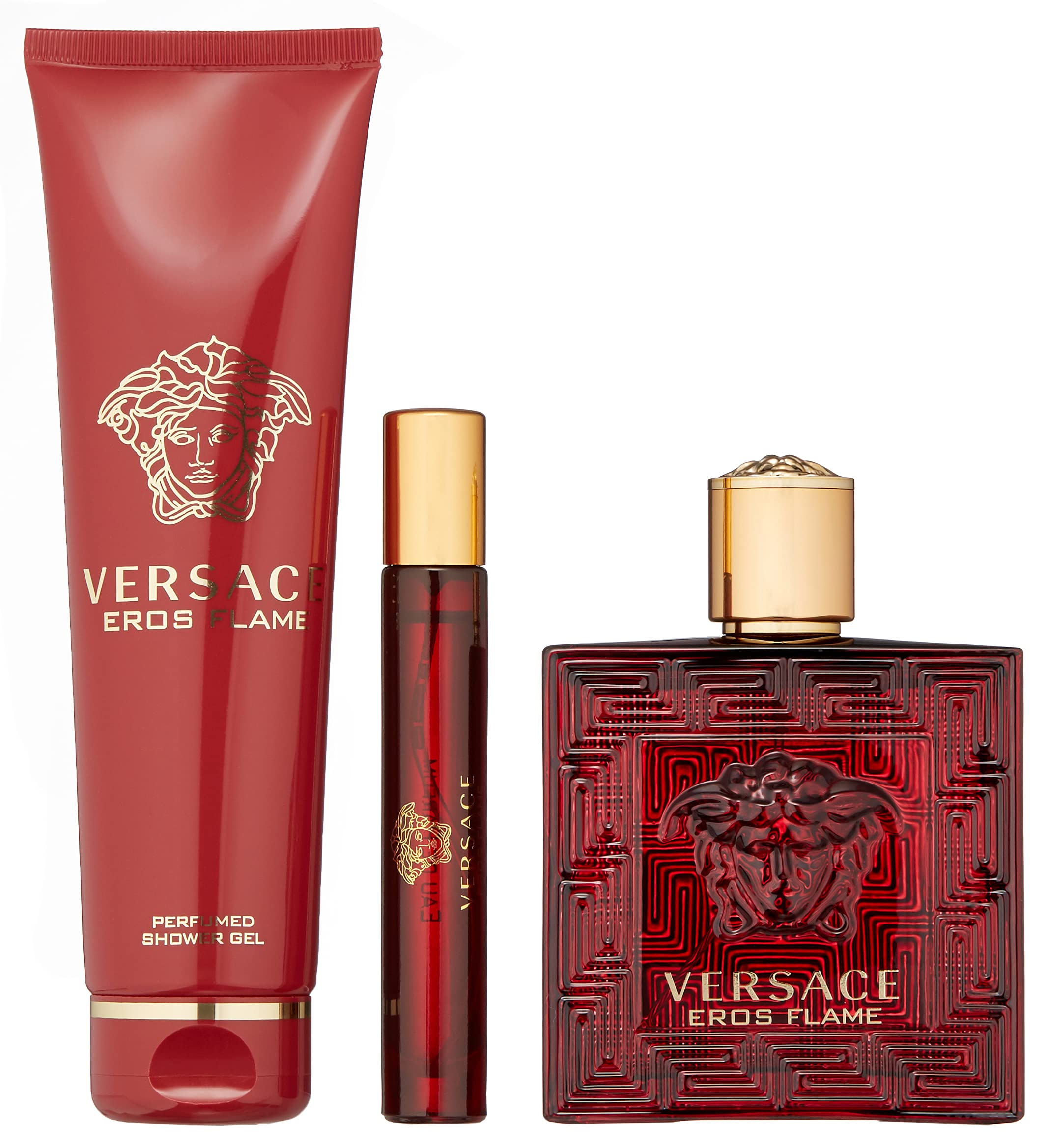 Foto 2 pulgar | Set de Regalo Perfume Versace Eros Flame Eau De Parfum 100 ml 3 Piezas - Venta Internacional