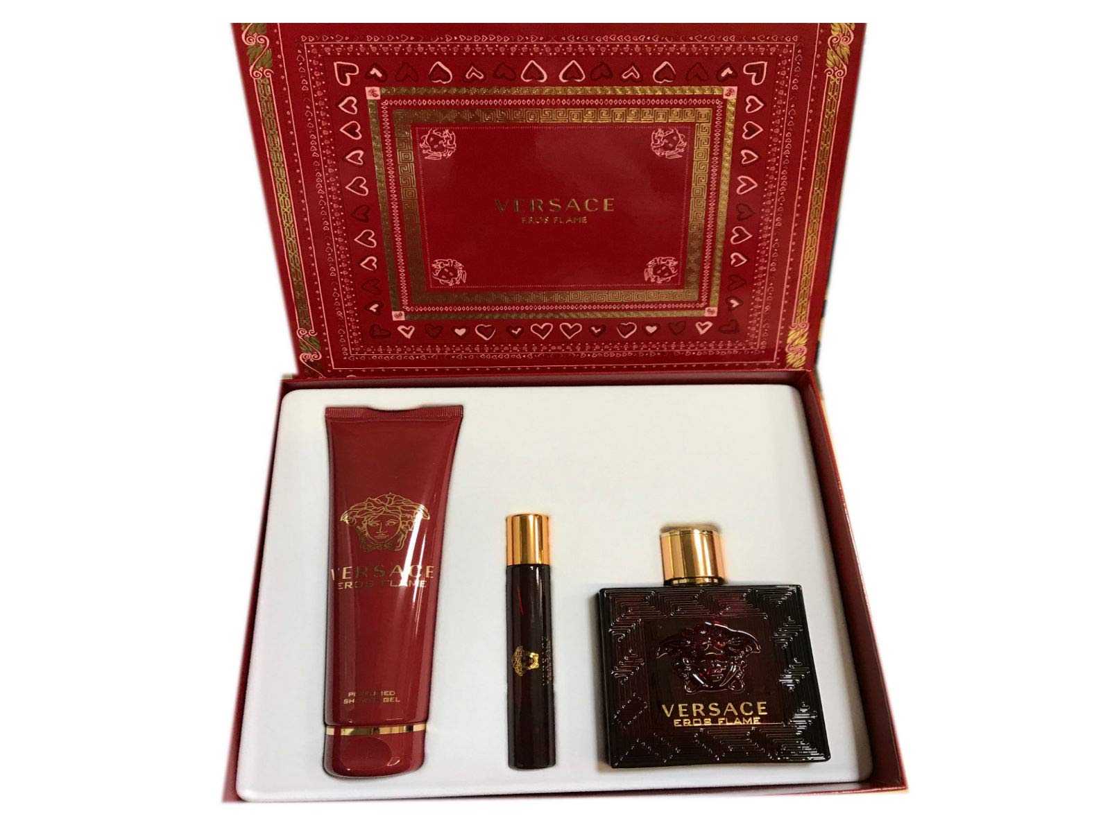 Foto 5 pulgar | Set de Regalo Perfume Versace Eros Flame Eau De Parfum 100 ml 3 Piezas - Venta Internacional