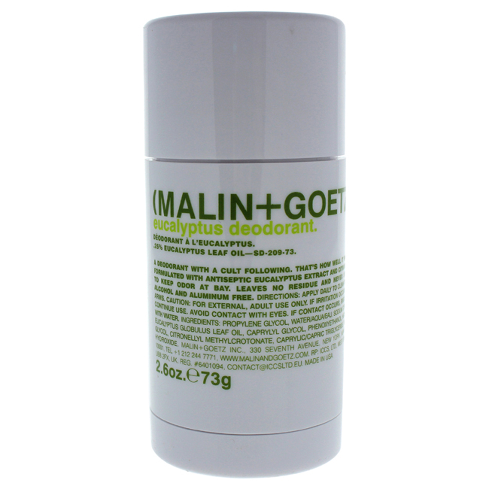 Desodorante De Eucalipto Stick De Malin + Goetz Para Unisex - 2.6 Oz Desodorante Stick - Venta Internacional.