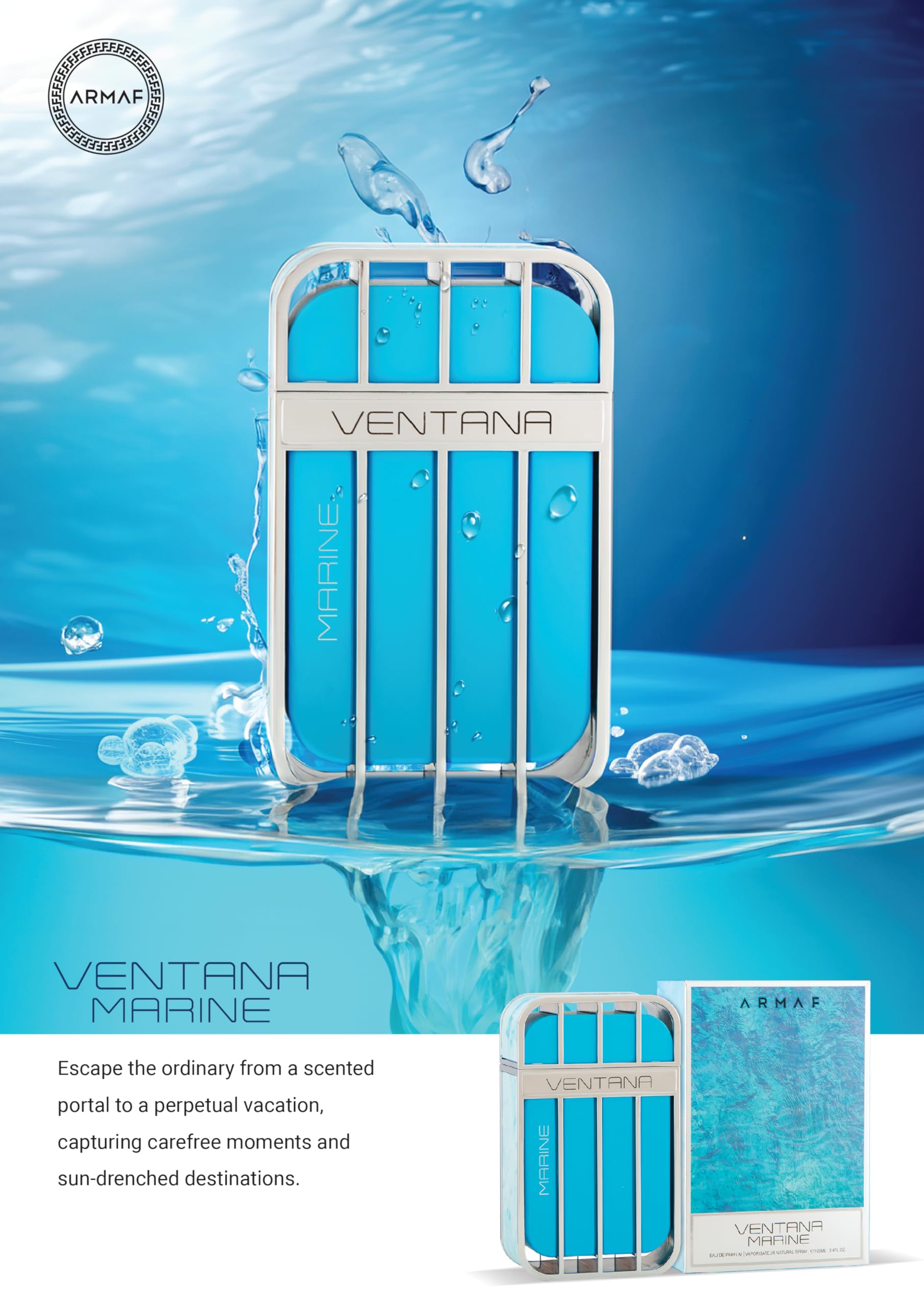 Foto 6 pulgar | Perfume Armaf Ventana Marine Edp 100 ml para Hombre-Venta Internacional