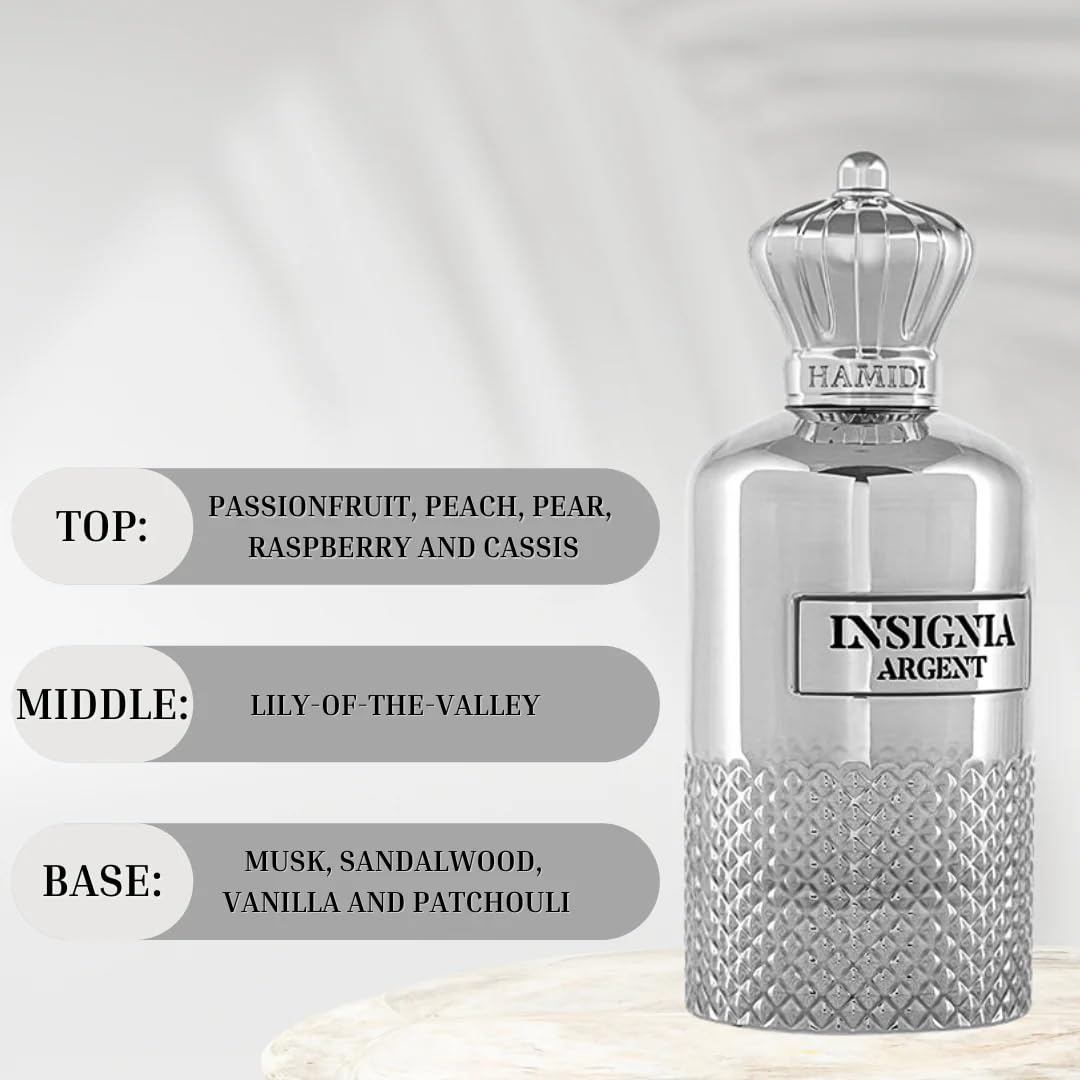 Foto 5 pulgar | Perfume Hamidi Insignia Argent para Hombre 100 Ml Perfume En Aerosol - Venta Internacional