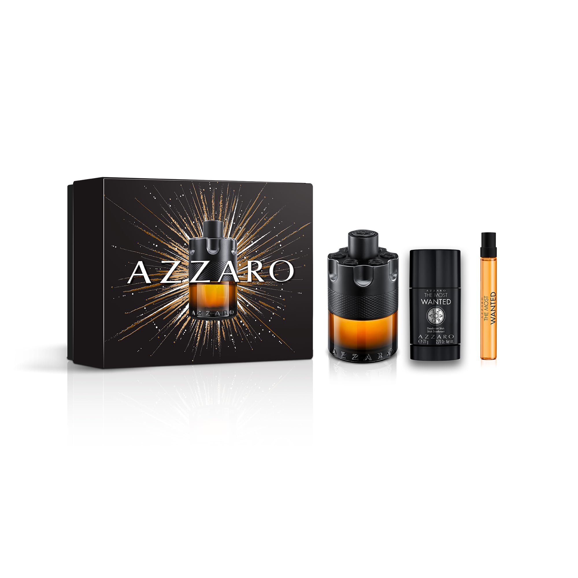Foto 2 pulgar | Set De Regalo Perfume Azzaro The Most Wanted Intense De 3 Piezas Para Hombre - Venta Internacional.